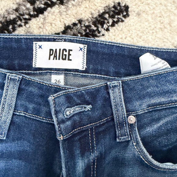 PAIGE Atley Ankle Flare Jeans Distressed - Picture 2 of 4